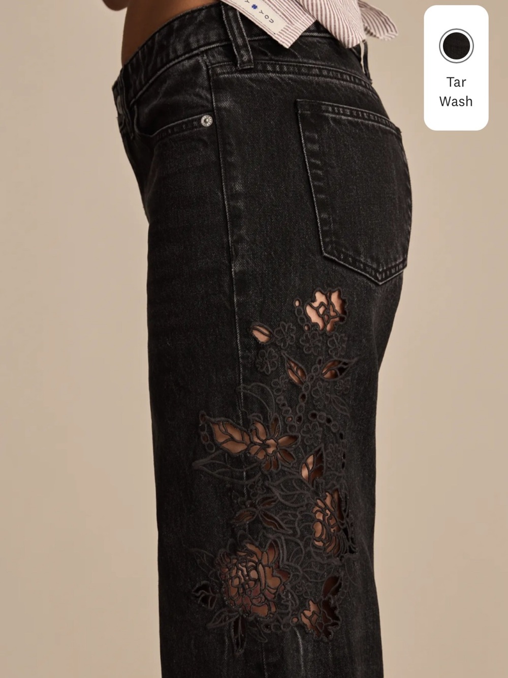 Lucky Brand | Women's Embroidered “the baggy”